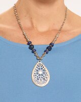 Filigree Teardrop Pendant Necklace thumbnail number 1