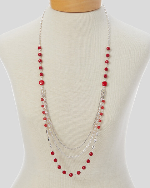 Rosy Glow Layered Necklace