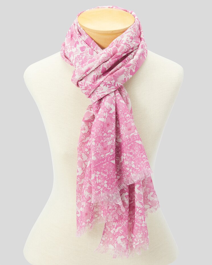 Breast Cancer Awareness Oblong Scarf image number 2