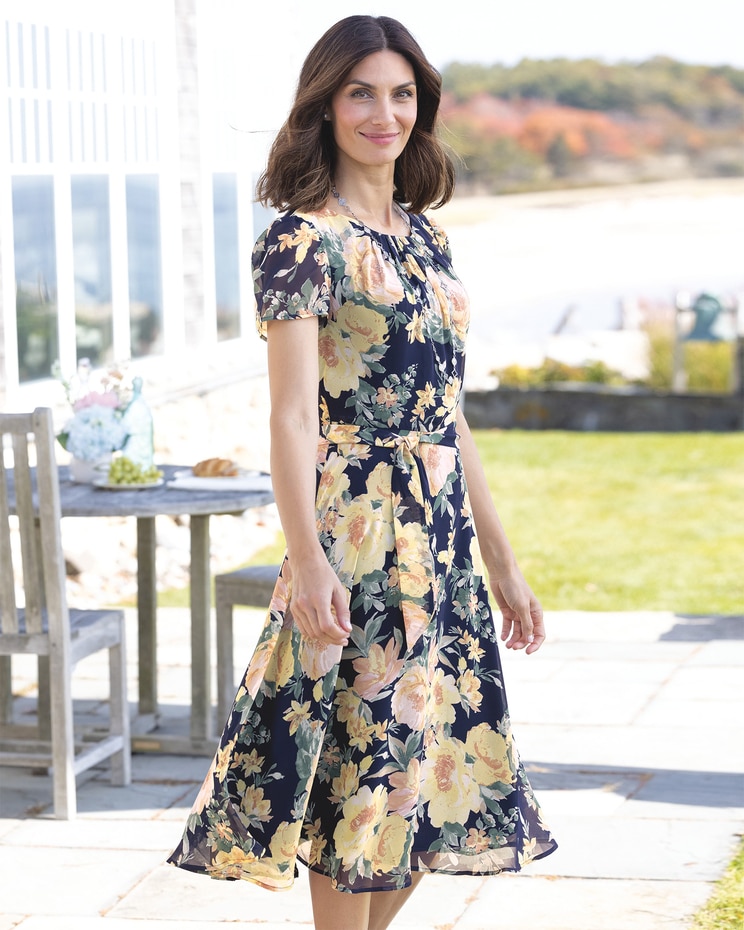 Floral Chiffon Dress image number 1