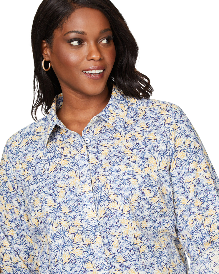 Foxcroft Zoey Non-Iron Roll Tab Willows Shirt image number 6