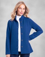 Cambridge Cabled Knit Jacket thumbnail number 3