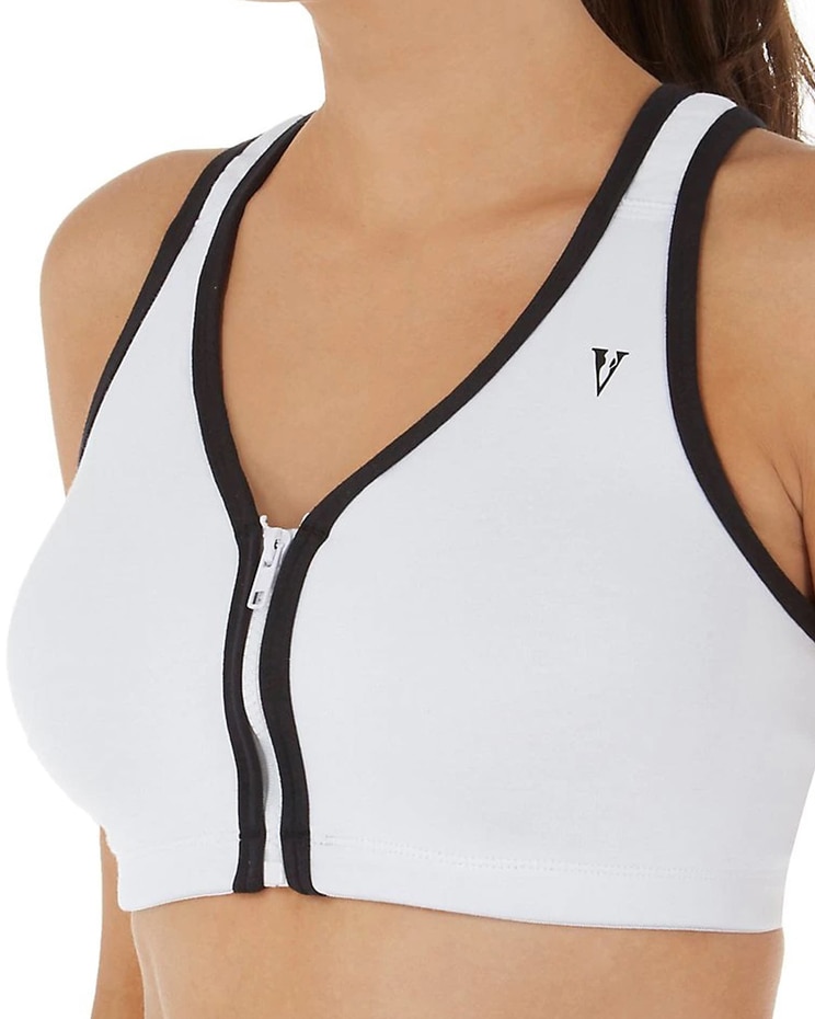 Valmont Zipper Front Sports Bra image number 1