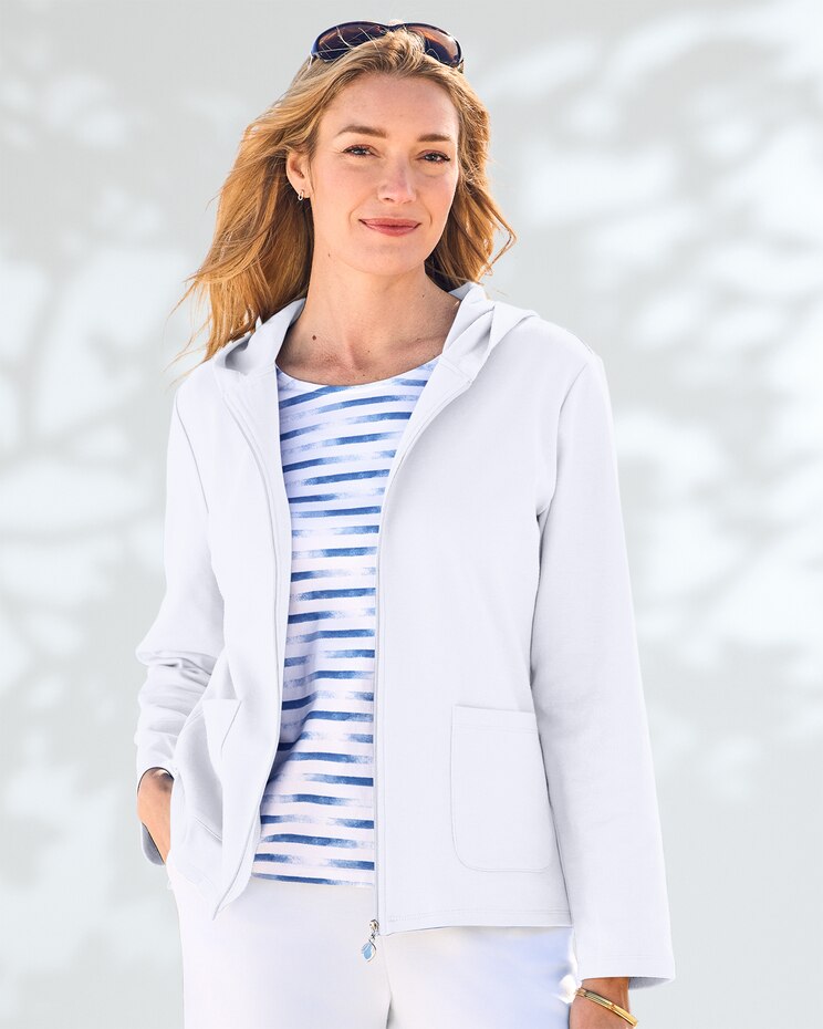 Everyday Knit Hooded Zip Cardigan  image number 1