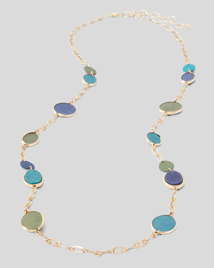 Long Mixed-Stone Necklace image number 2