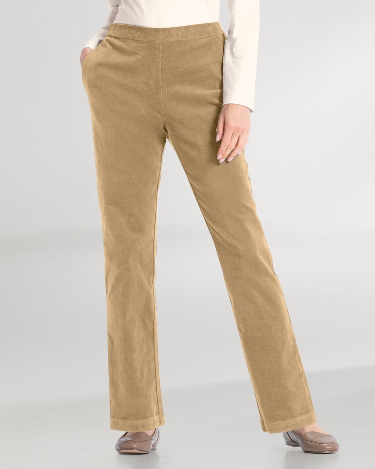 Stretch Pincord Pull-On Pants image number 1