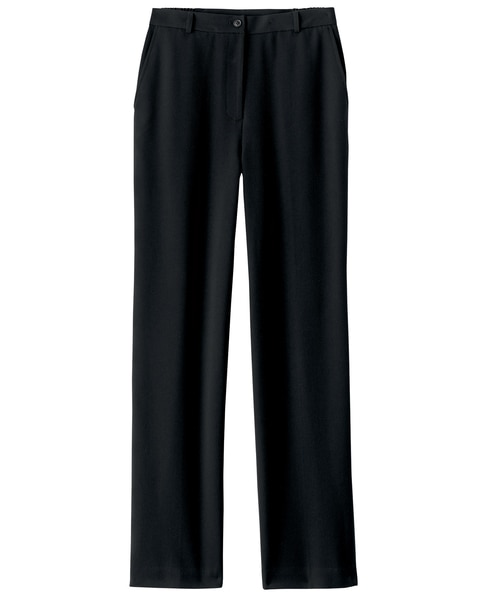 Washable Gabardine Fly-Front Pants