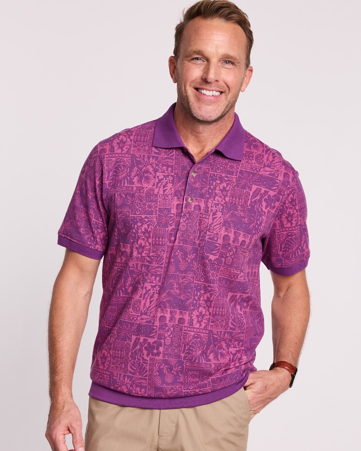 Haband Men’s Banded Bottom Perfect Polo image number 1