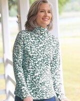 Essential Cotton Leaf & Berries Print Turtleneck thumbnail number 1