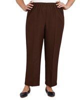 Alfred Dunner Classic Tailored Textured Proportioned Straight Leg Pants thumbnail number 1