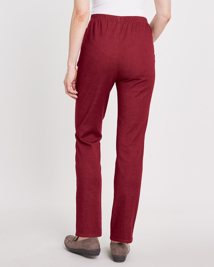 DenimEase Full-Elastic Classic Pull-On Jeans image number 4