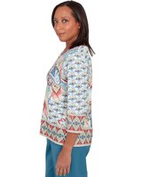 Alfred Dunner® Sedona Sky Medallion Paisley Top thumbnail number 4