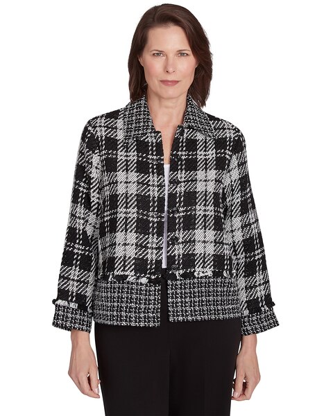 Alfred Dunner® Runway Ready Spliced Woven Jacket