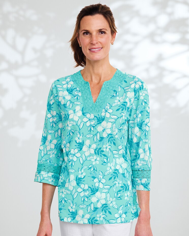 Easy Breezy Floral Print Tunic  image number 1
