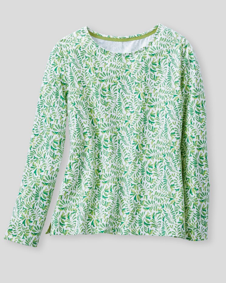 Prima™ Cotton Watercolor Stencil Long-Sleeve Tee image number 2