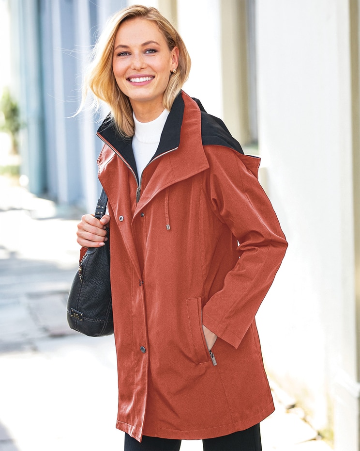 Fleet Street® Short Three-Season Raincoat image number 1