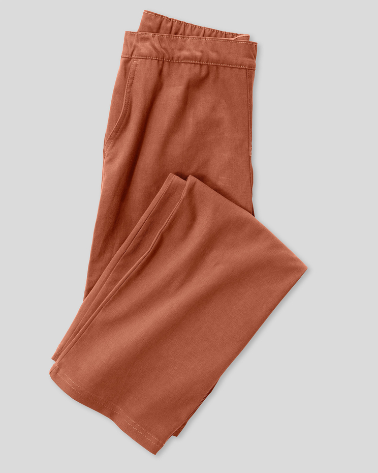 Tencel/Cotton ComfortFlex Straight-Leg Pants image number 2