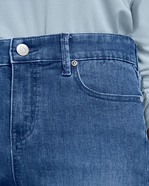 Slimtacular® Dream Jean Zip Front Straight Leg