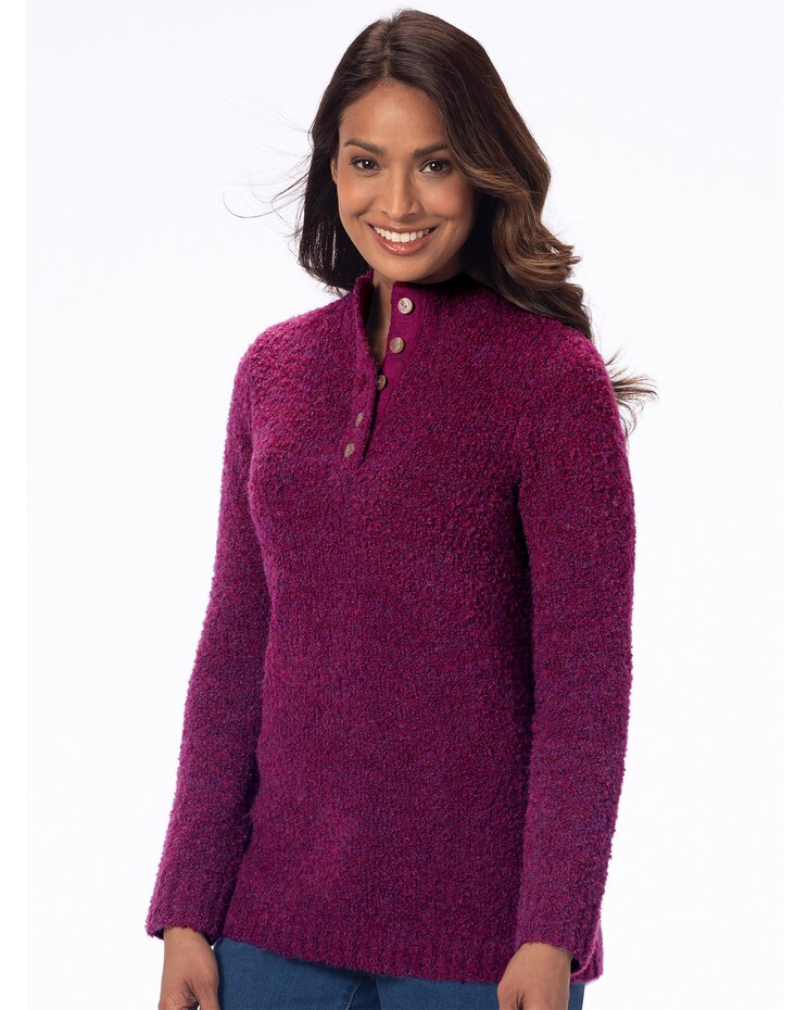 Cuddle Boucle Pullover Sweater image number 1