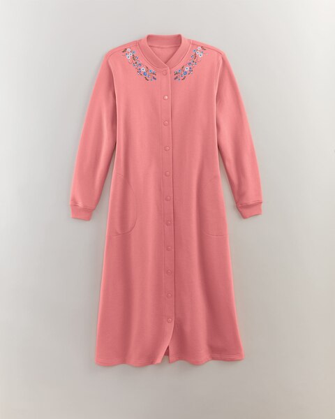 Better-Than-Basic Fleece Snap Front Robe