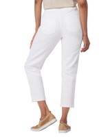 Liberty Knit Denim Cropped Button-Hem Pull-On Jeans thumbnail number 2