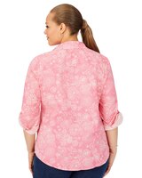 Zoey Roll-Tab Drawn Floral Shirt thumbnail number 5