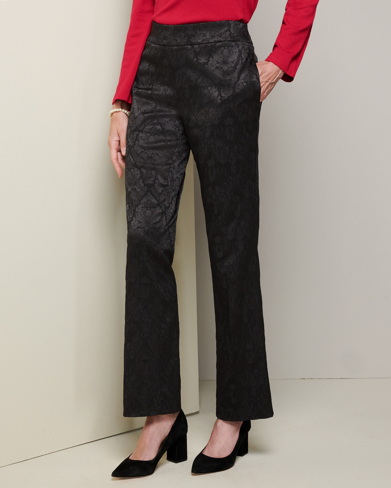 上品なファッション Jacquard Pants パンツ