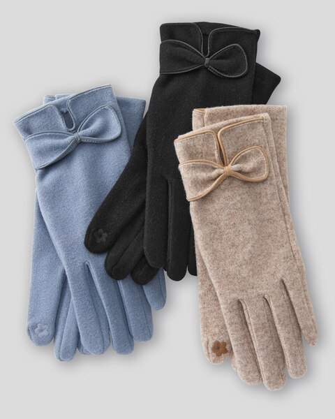 Bow-Trim Gloves
