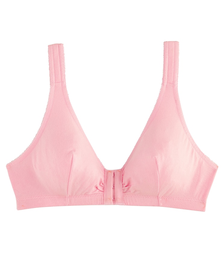 Cotton Front-Close Bra image number 1