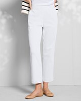 Classic Knit Denim Relaxed Straight-Leg Crop thumbnail number 1