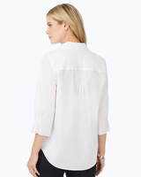 Paulie Elbow Sleeve Solid Stretch Blouse thumbnail number 2