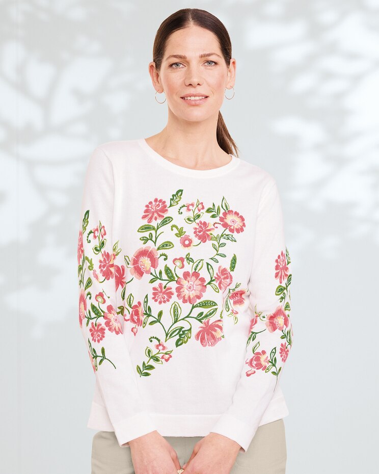 Desert Flower Cotton Pullover  image number 1