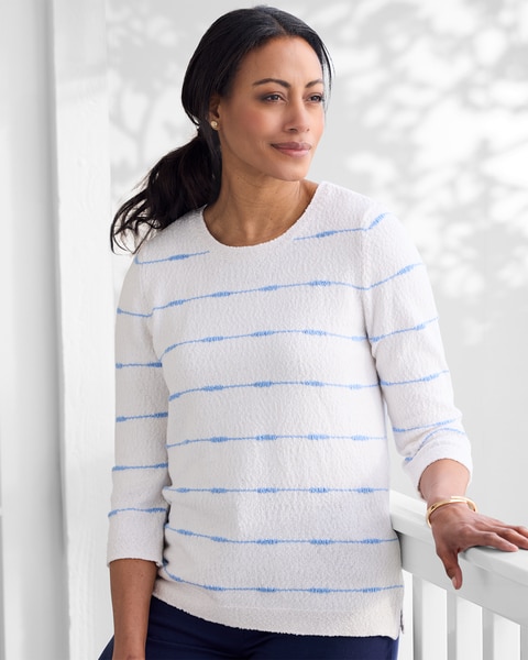 Skinny-Stripe Pullover