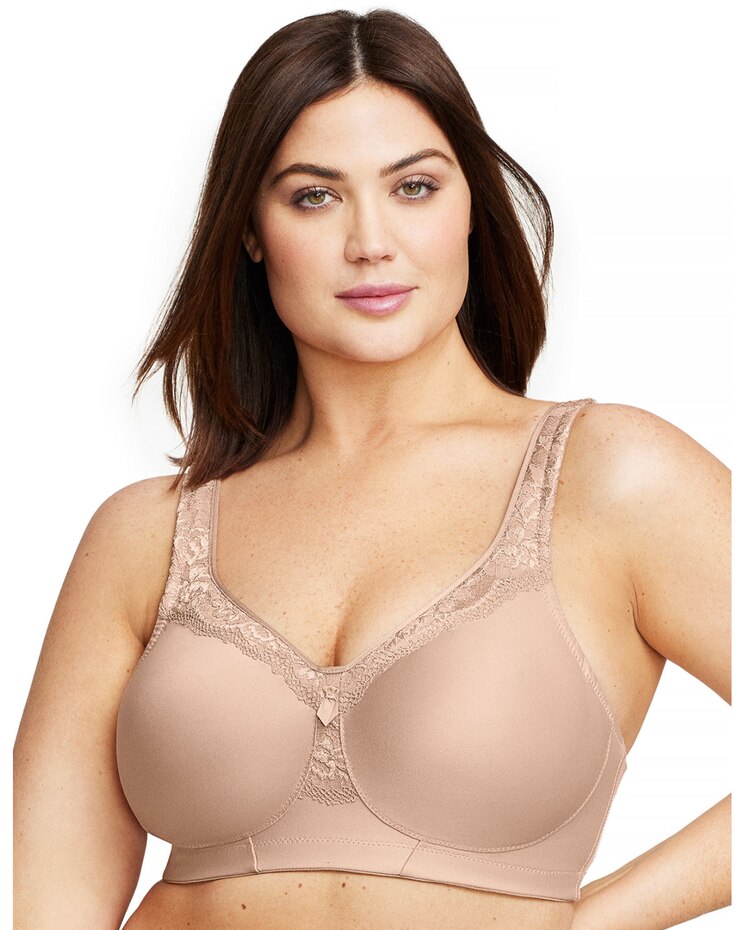 Glamorise Full Figure Plus Size MagicLift Seamless Everyday Bra Wirefree image number 1
