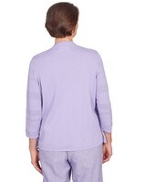 Alfred Dunner® Isn't It Romantic Watercolor Inner Two In One Sweater thumbnail number 2
