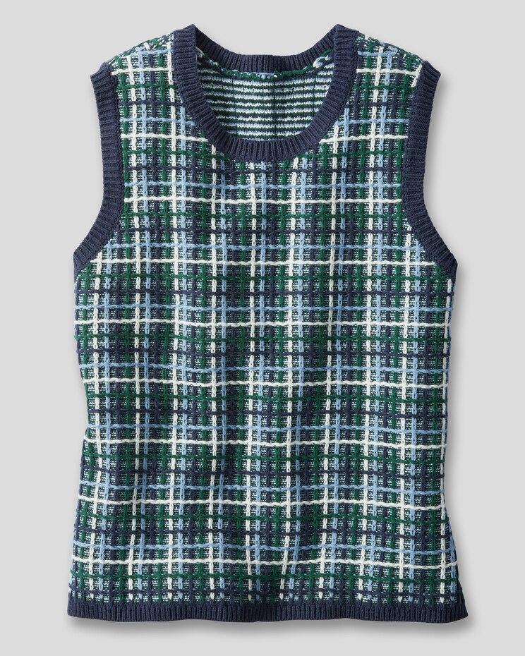 Tweed Sweater Vest image number 2