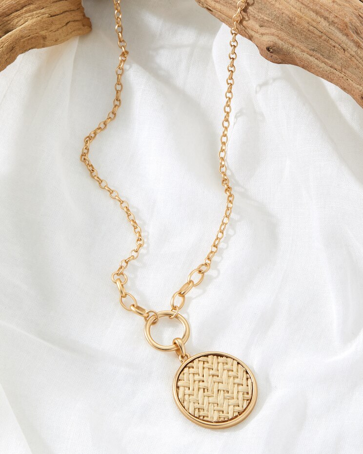Rattan-Drop Necklace image number 2