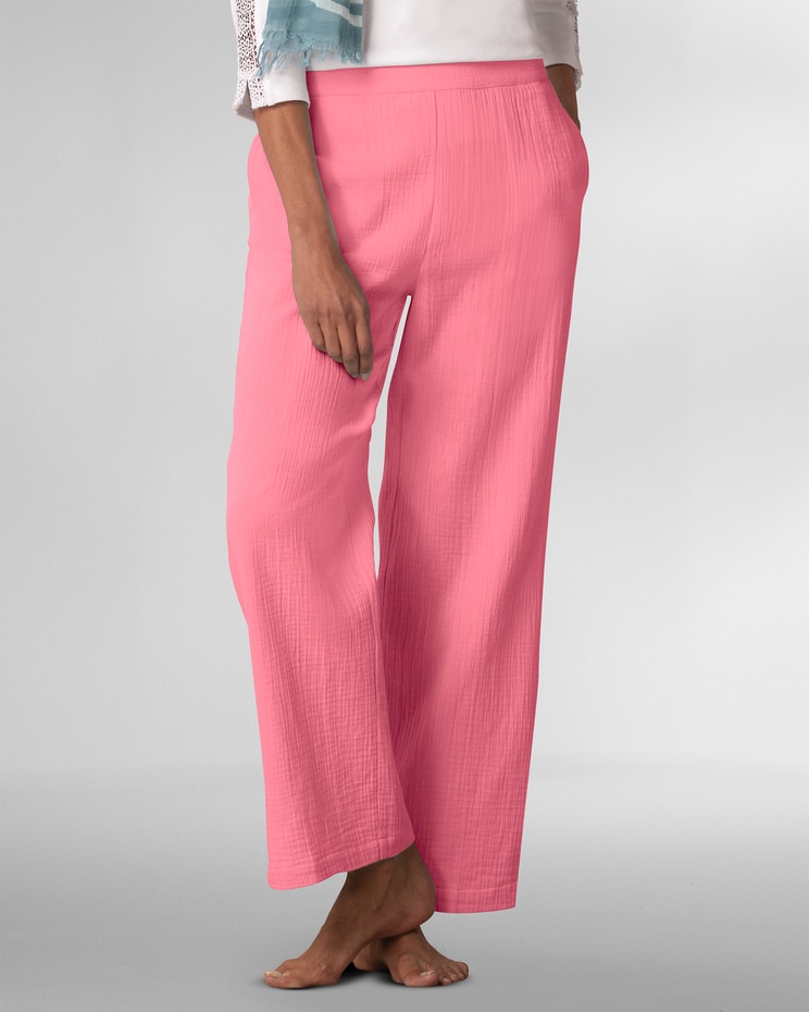 Nantucket Textured-Cotton Pants image number 1