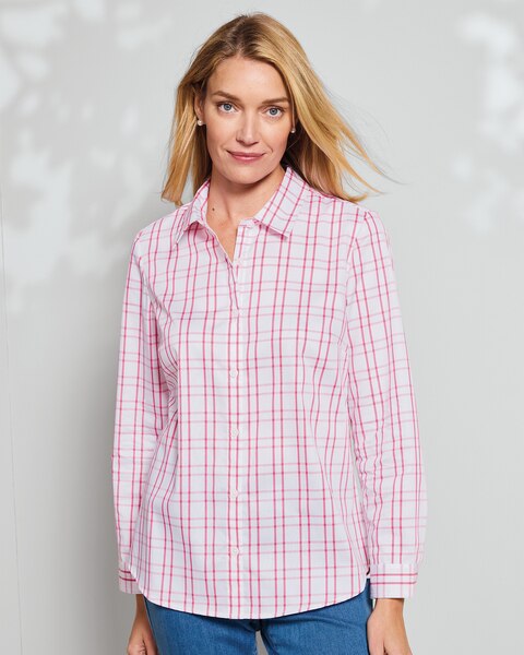 Cotton Windowpane Shirt