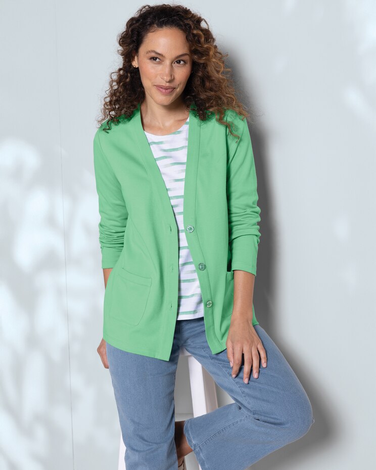Prima™ Cotton Painted-Stripe Scoopneck Tank image number 2