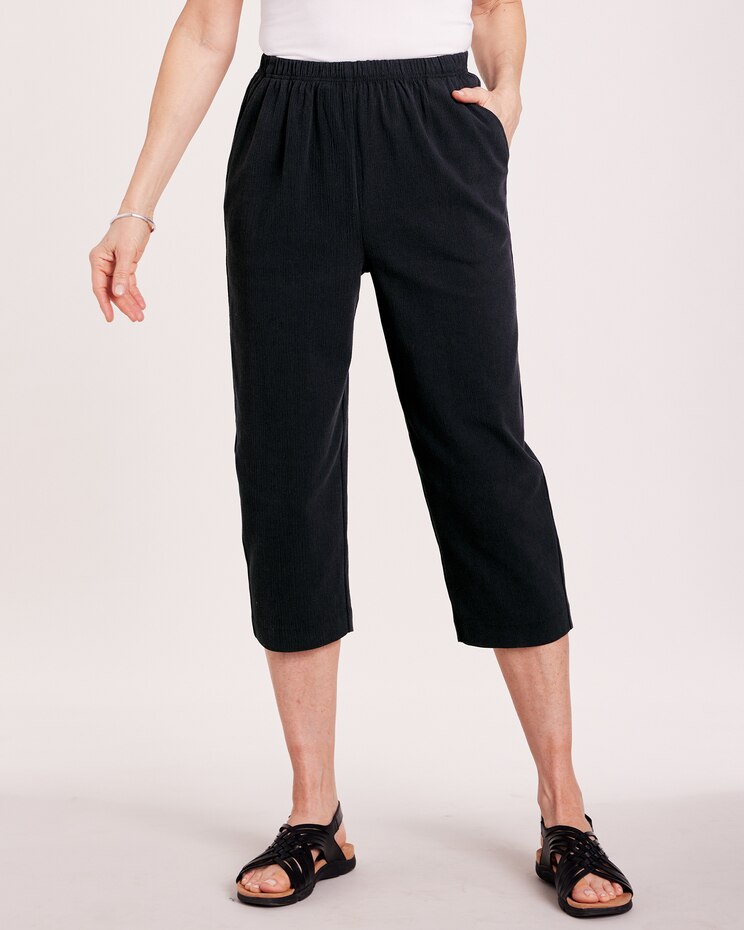 Crinkle Calcutta Cloth Capris image number 3