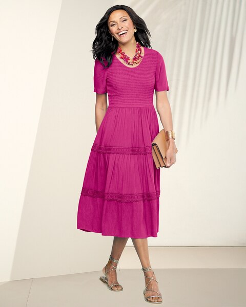 Malibu Gauze Tiered Dress