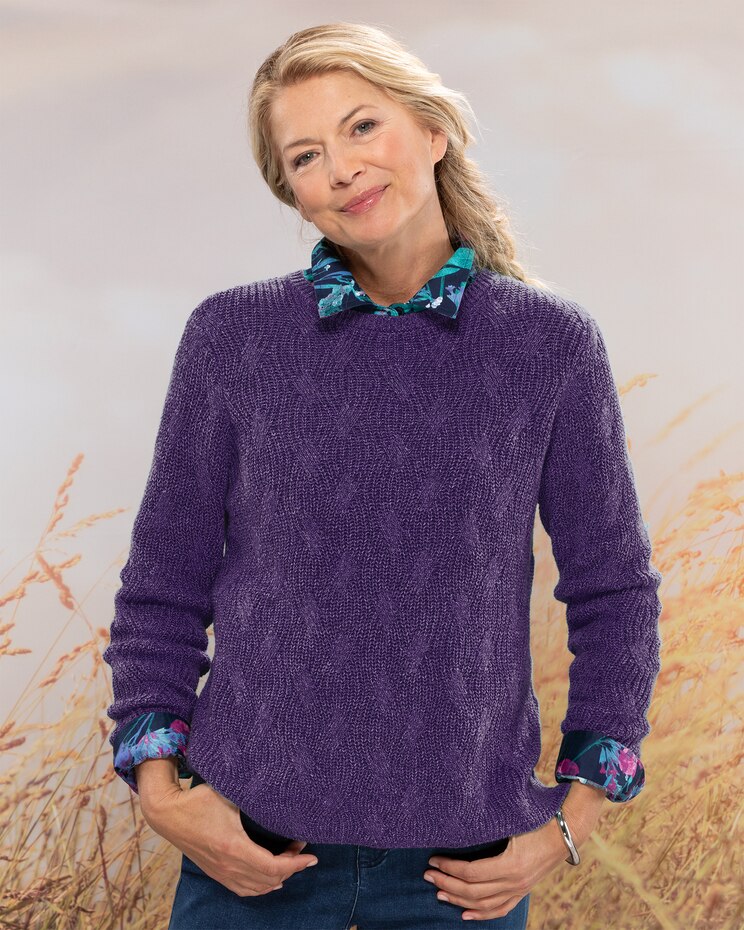 Bayside Cotton Wavy Cable Sweater image number 1
