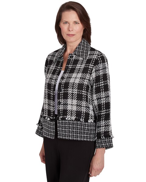 Alfred Dunner® Runway Ready Spliced Woven Jacket