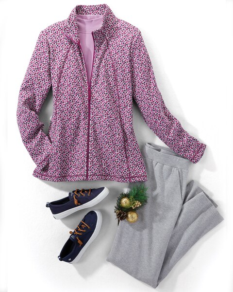 Everyday Knit Petal-Print Active Set