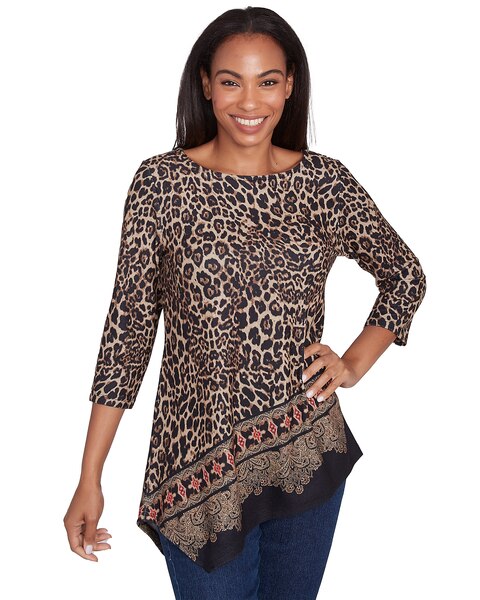Ruby Rd® Cozy Season Knit Paisley Top