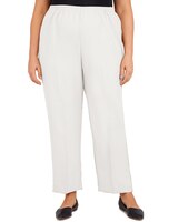 Alfred Dunner Classic Tailored Textured Proportioned Straight Leg Pants thumbnail number 1