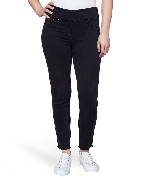 Ruby Rd® Denim-Like Twill Ankle Pant