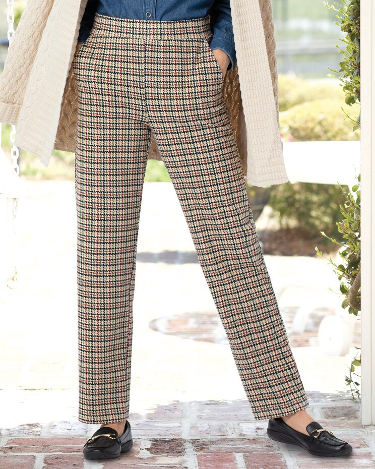 Everyday Knit Houndstooth Pants image number 1