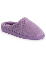 MUK LUKS® Women's Micro Chenille Quilt Trimmed Clog Slippers thumbnail number 1